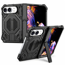 Rugged Magnetic Kickstand Hinge Case for iPhone Duo