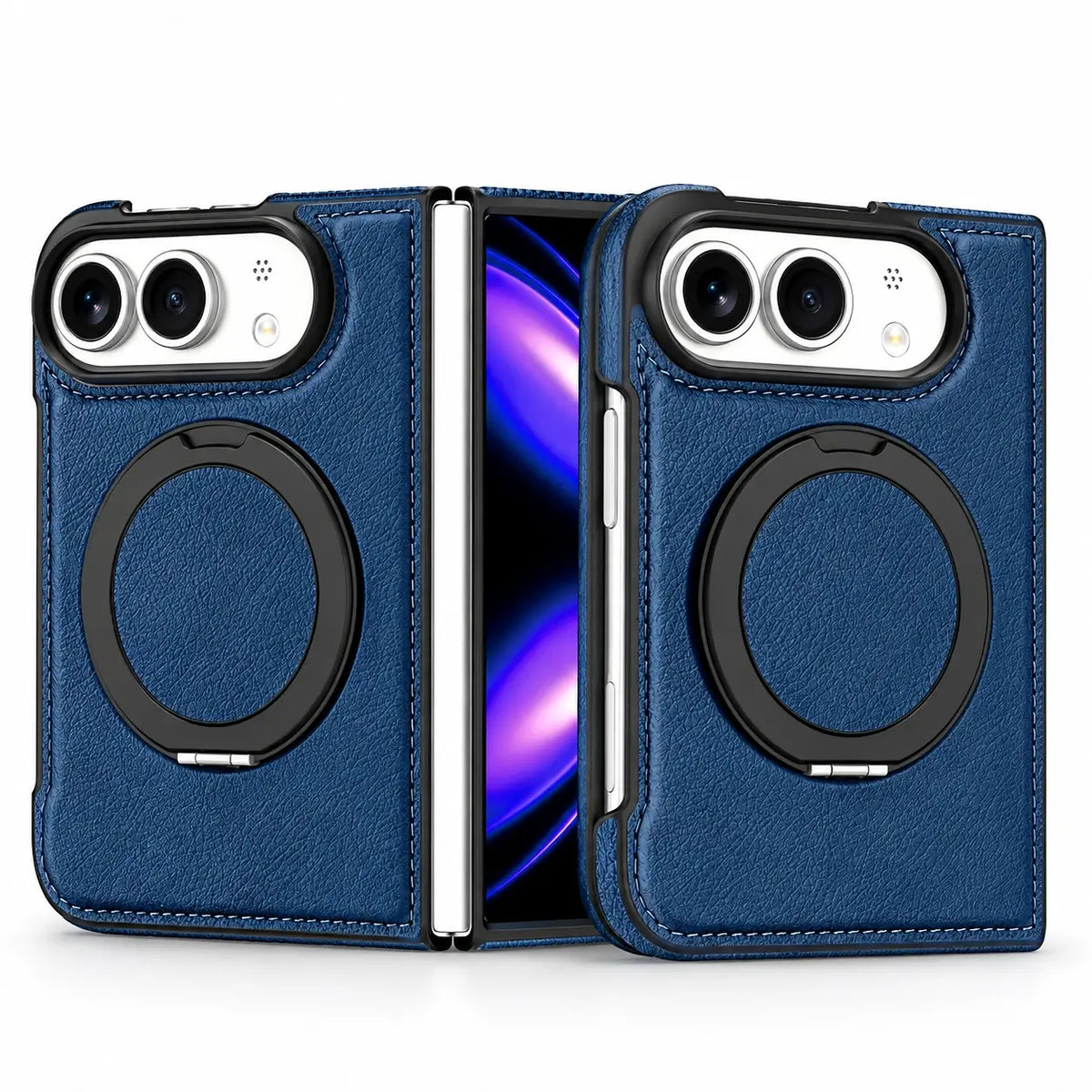 Leather Ring Stand Case for iPhone Duo