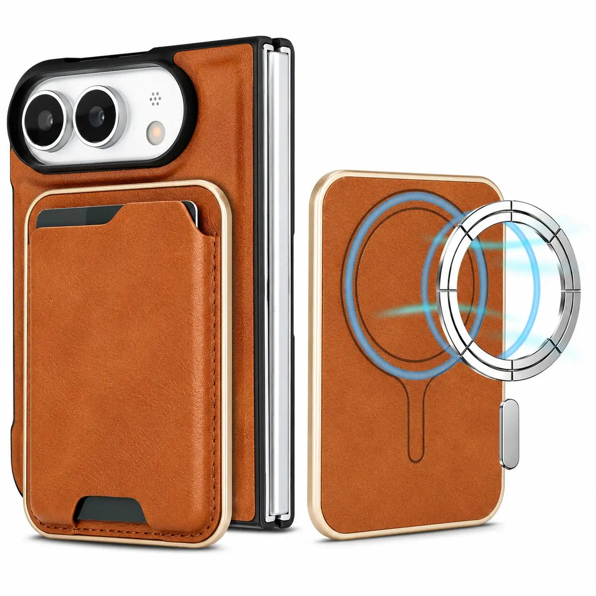 MagSafe Leather Wallet Case for iPhone Duo