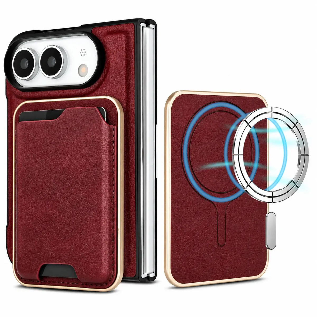 MagSafe Leather Wallet Case for iPhone Duo
