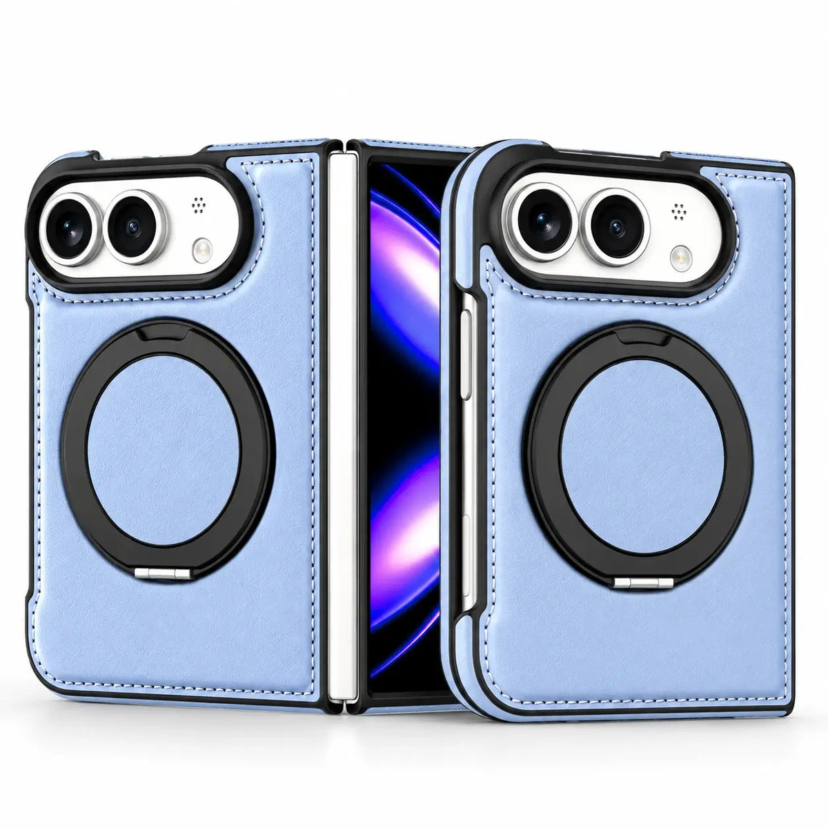 Leather Ring Stand Case for iPhone Duo
